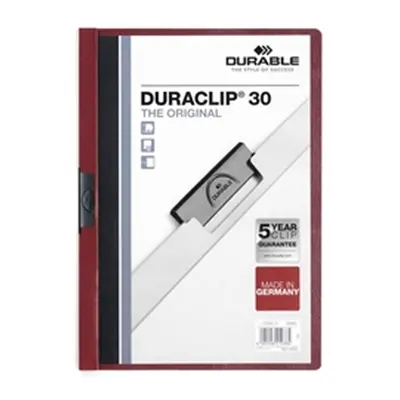 Durable DURACLIP 30 A4 Folder Dark Red