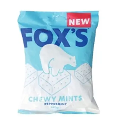 Foxs Chewy Mints Peppermint 140g Bag (Pack of 13) FOFOX025