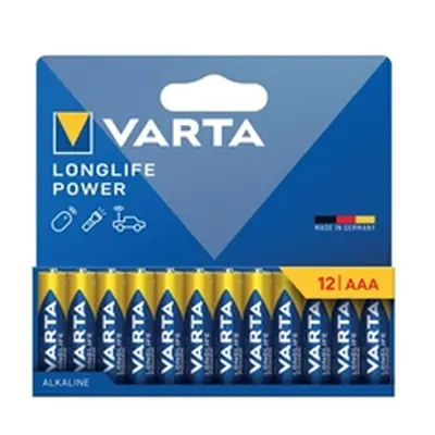 Varta Longlife Power AAA Alkaline Battery 1.5V (Pack of 12) 4903121782