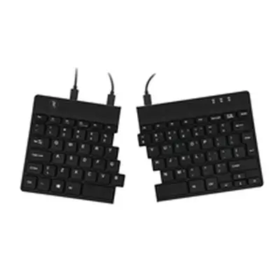 R-GO Split Ergonomic Keyboard Wired Black