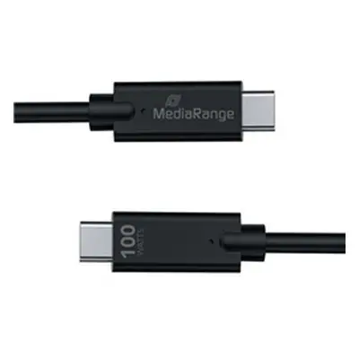 MediaRange USB Type C Cable Charge and Sync USB 3.1 1.2m Black