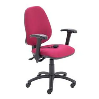 Calypso Ergo Chair With Folding Arms - Claret - CH2810CL+AC1082