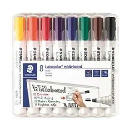 Staedtler Lumocolor 351 Drywipe Marker Assorted (8 Pack)