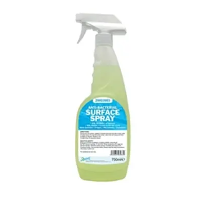 2Work Antibacterial Surface Spray 750ml (6 Pack)