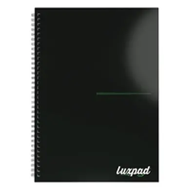 Silvine Luxpad Recycled Twin Wire Hardback Notebook A4 Black (Pack 5)