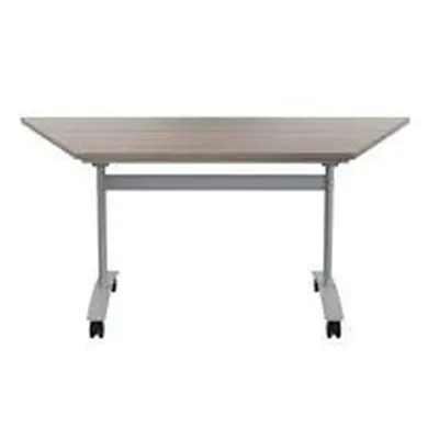 Allegro Tilting Table 1600x800-Grey Oak top and Silver OTT1680TRAPSVGO