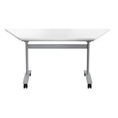 Allegro Tilting Table 1600x800-White top and Silver OTT1680TRAPSVWH