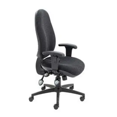 Maxi Ergo Chair With T Adjustable Arms - Charcoal - CH0808CH+AC1040