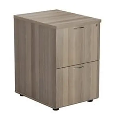 Mezzo 2 Drawer Filing Cabinet - Grey Oak - TES2FCGO