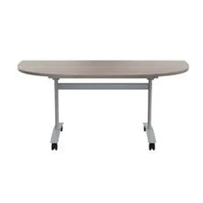 Allegro Tilting Table 1600x800-Grey Oak and Silver OTT1680DENDSVGO