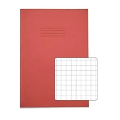 Rhino Exercise Book 64 Page S10 A4 Red (Pack of 50) VC12595