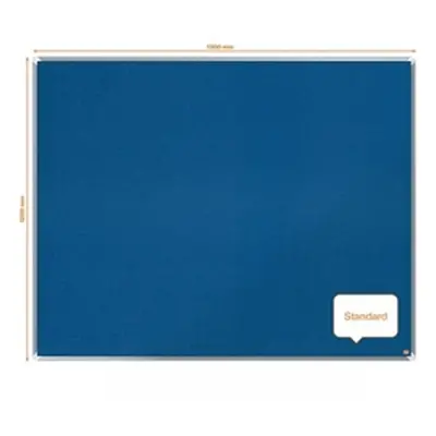 Nobo Premium Plus Blue Felt Notice Board 1500x1200mm