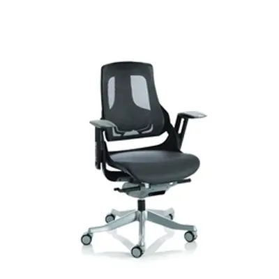 Zure Executive Chair Black Frame Charcoal Mesh - EX000220