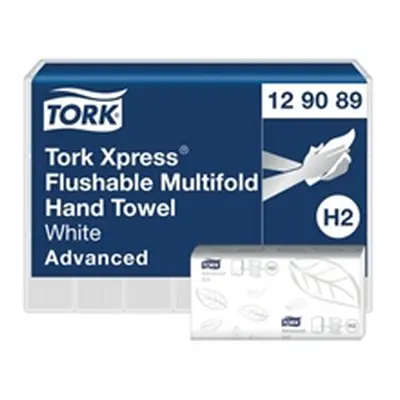 Tork Xpress Flushable Multifold Hand Towels White (Pack of 4200)