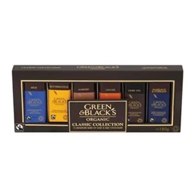 Green and Black's Organic Classic 12 Miniature Bars of Chocolate Pack