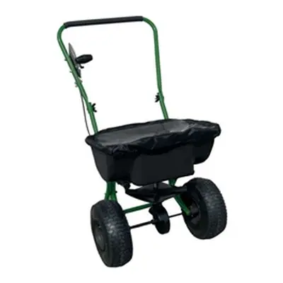 Broadcast Salt Spreader with Rain Cover Black/Green 22L 413170