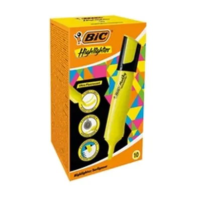 Bic Marking Highlighters Chisel Tip Yellow (Pack of 10) 943647