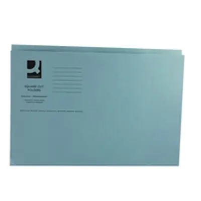 Q-Connect Square Cut Folder Mediumweight 250gsm Foolscap - KF01191