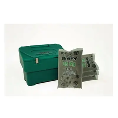 Salt and Grit Bin with Optional Locking Green 115L 395094