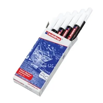 Edding 791 Paint Marker Bullet Tip 1-2mm Line White (Pack 10)