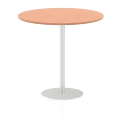 Italia 1200mm Poseur Round Table Beech Top 1145mm High Leg