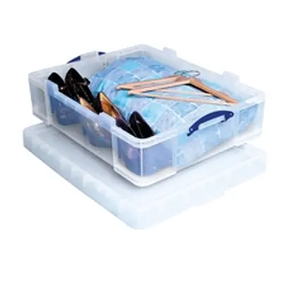 Really Useful Plastic Storage Box with Lid 70 Litre - Ref 70C