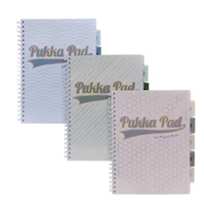 Pukka Haze Project Book A4 Wirebound With Dividers Assorted (Pack 3)