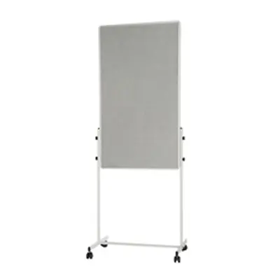 Bi-Office White Portable Duo Board and Flipchart Easel