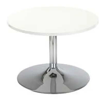 Adagio Low Trumpet Base Table - White - CH2677WH