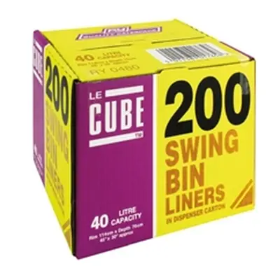 Le Cube Swing Bin Liner Dispenser 46 Litre (200 Pack) 0