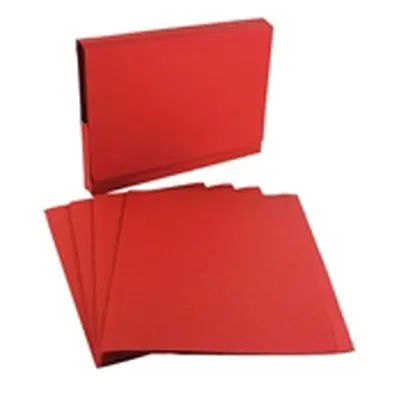 Exacompta Guildhall Square Cut Folder 315gsm Foolscap Red (100 Pack)