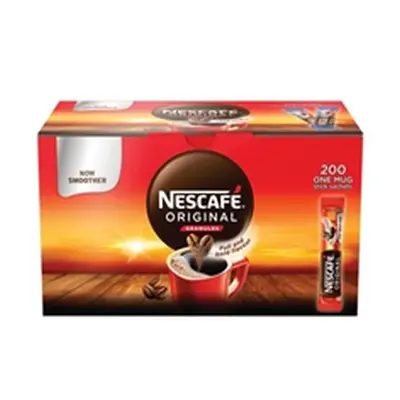 Nescafe Original Coffee One Cup Stick Sachet (Pack of 200) 12348358