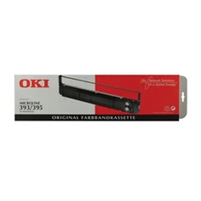 OKI Black Nylon Fabric Ribbon Cassette for ML-393 &