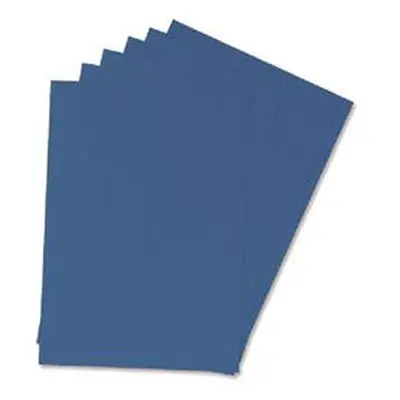 Q-Connect A4 Blue Leathergrain Comb Binder Cover Pk 100 - KF00500