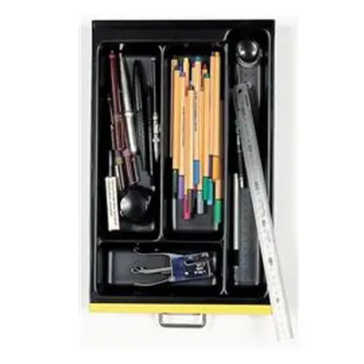 Optional A4 4 Compartment Tray - Black - 227P5/1