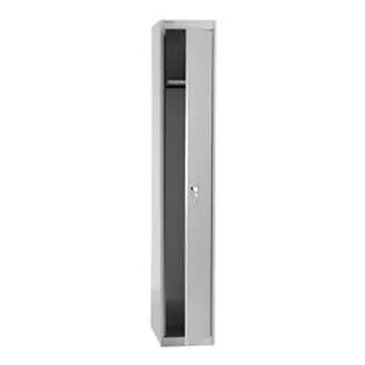 Bisley 1 Door 45.7 Wardrobe Locker - Goose Grey - CLK181G/G