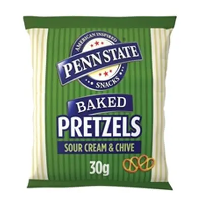 Penn State Sour Cream and Chive Pretzels 30g (Pack of 33) 701106