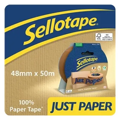 Sellotape Paper Tape 48mm x 50m Brown (Roll) - 2997919