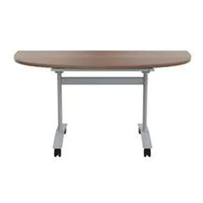 Allegro Tilting Table 1400x700-Dark Walnut and Silver OTT1470DENDSVDW