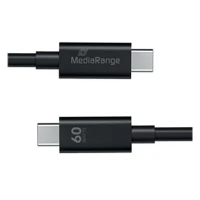 MediaRange USB Type C Cable Charge and Sync USB 3.0 1.2m Black