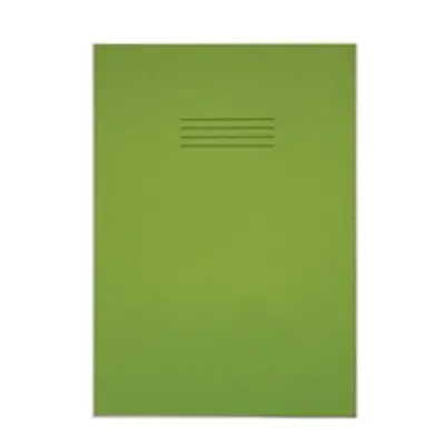 Rhino Exercise Book Ruled with Margin 80 Pages A4+ Light Green (Pk 50)