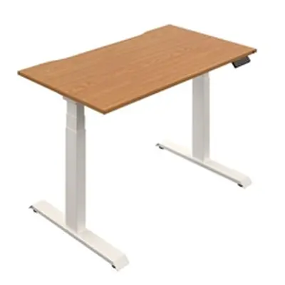 Okoform Dual Motor Height Adjustable Desk Nova Oak / White 1600X800