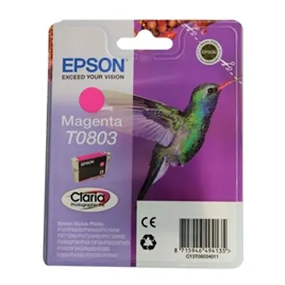 Epson T0803 Ink Cartridge Claria Photographic Hummingbird Magenta