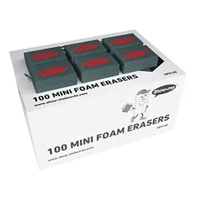 Show-me Mini Foam Whiteboard Eraser (100 Pack) MFE100