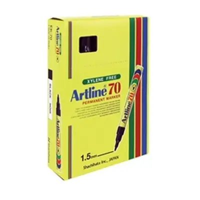 Artline 70 Bullet Tip Permanent Marker Black (12 Pack)