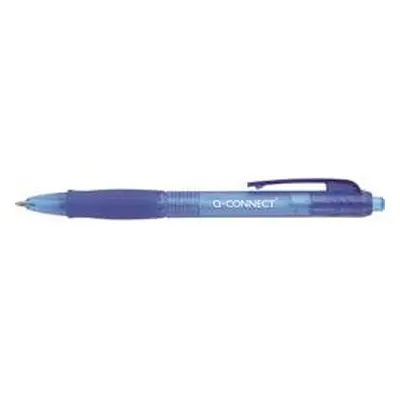 Q-Connect Retractable Ballpoint Pen Medium Blue (Pack of 10) - KF00268