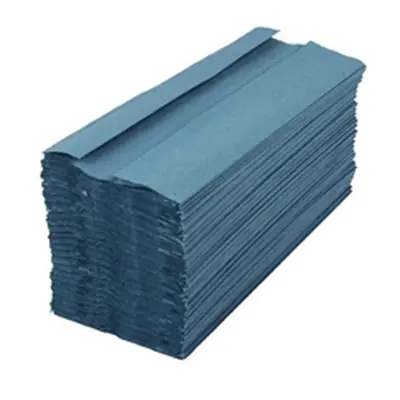 2Work 1-Ply C-Fold Hand Towels Blue (2880 Pack) KF03800