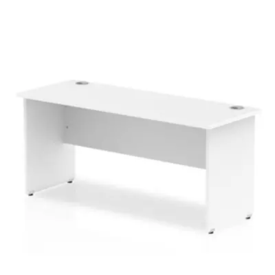 Impulse 1600/600 Rectangle Panel End Leg Desk White - MI002248