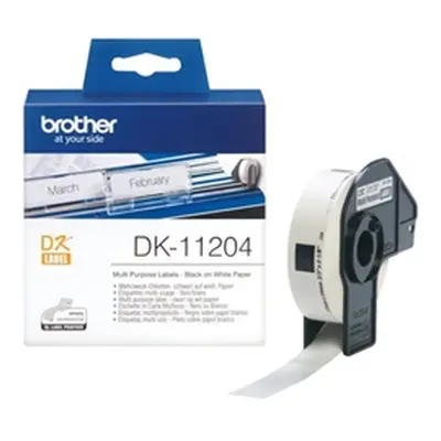 Brother DK Labels DK-11204 17mm x 54mm Multi-Purpose Labels DK11204