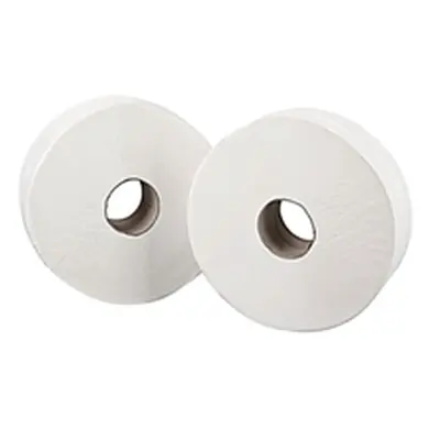 2Work 2-Ply Mini Jumbo Toilet Roll 200 Metres (12 Pack) J26200VW